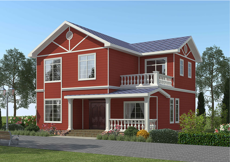 已经竣工的轻钢别墅 已经竣工的轻钢别墅