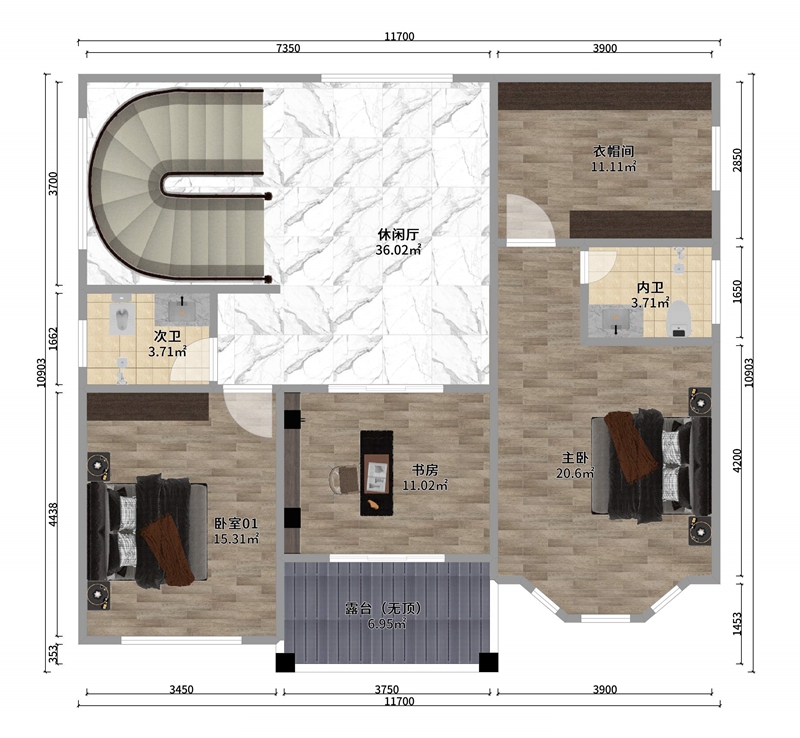 轻钢别墅室内设计 轻钢别墅室内设计