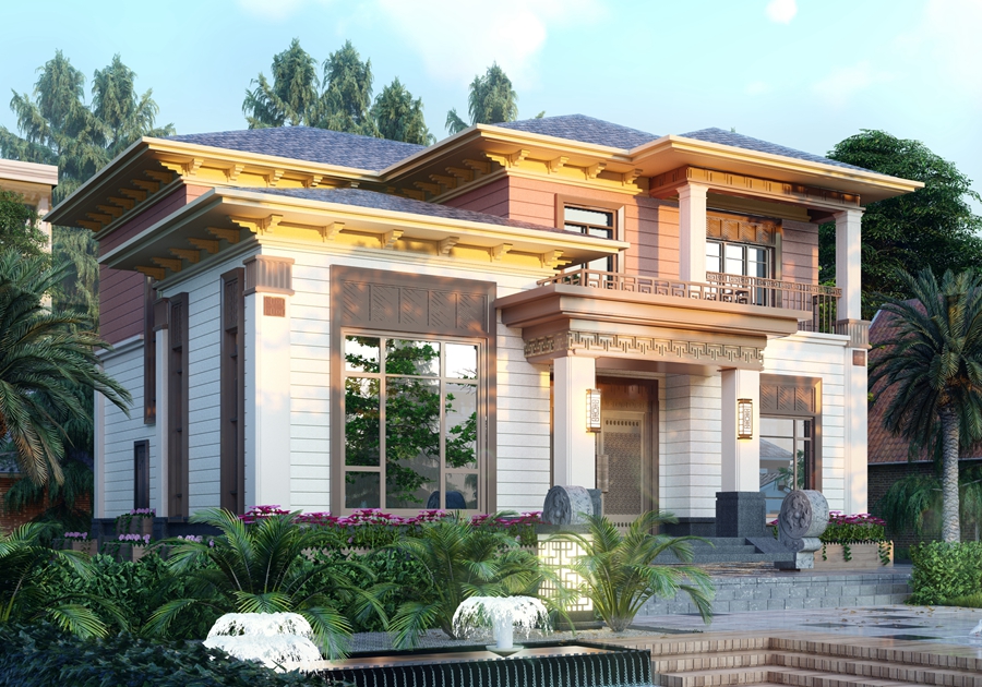 睿婕轻钢别墅（新中式HL-11）