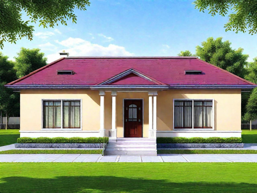 一层中式风格轻钢别墅户型（图一）