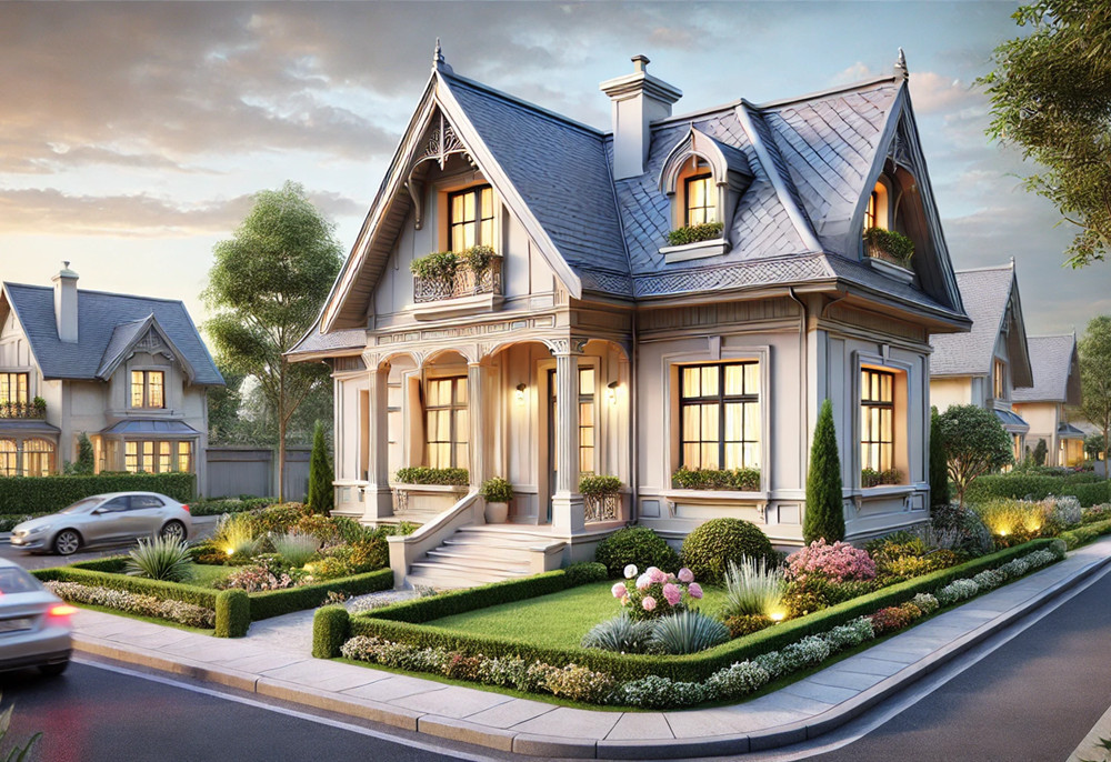 二层法式风格轻钢别墅户型鉴赏，您心动了吗？