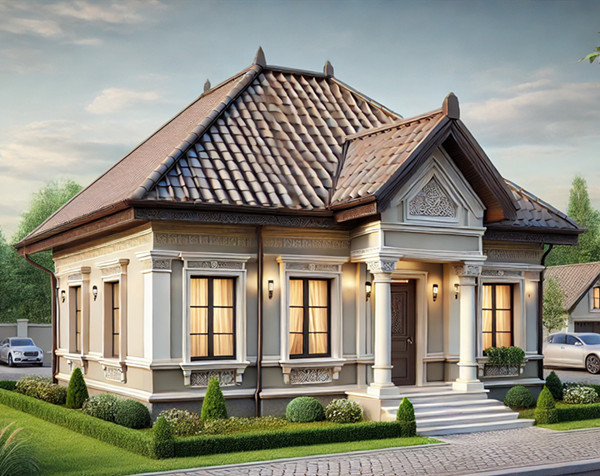 二层120平米欧式风情轻钢别墅户型赏析，这是你的理想家园吗？