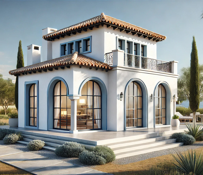 二层100平米轻钢别墅设计鉴赏：地中海风格的独特魅力