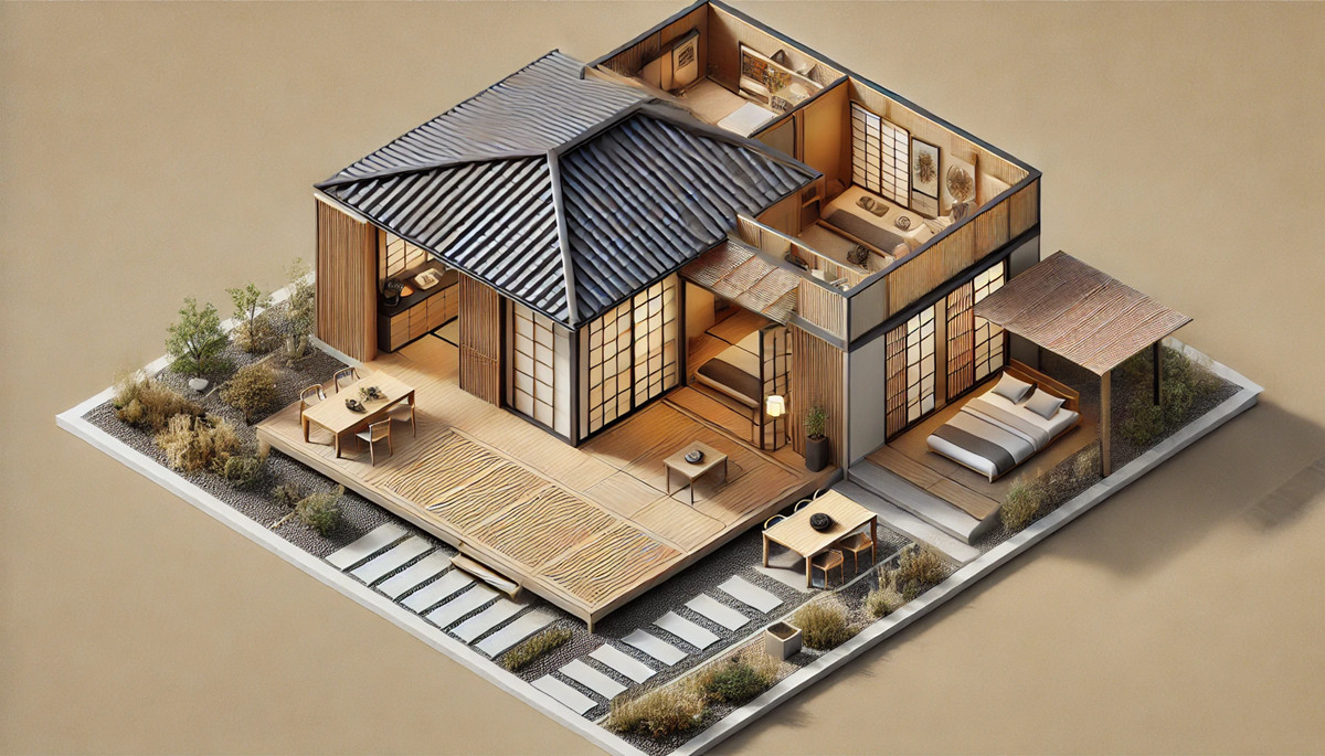 一层日式轻钢别墅户型设计图(图二) 一层日式轻钢别墅户型设计图(图二)