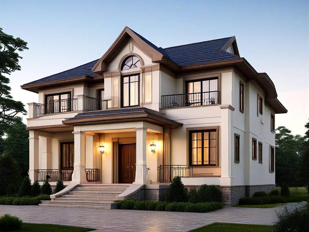 欧式轻钢别墅 欧式轻钢别墅