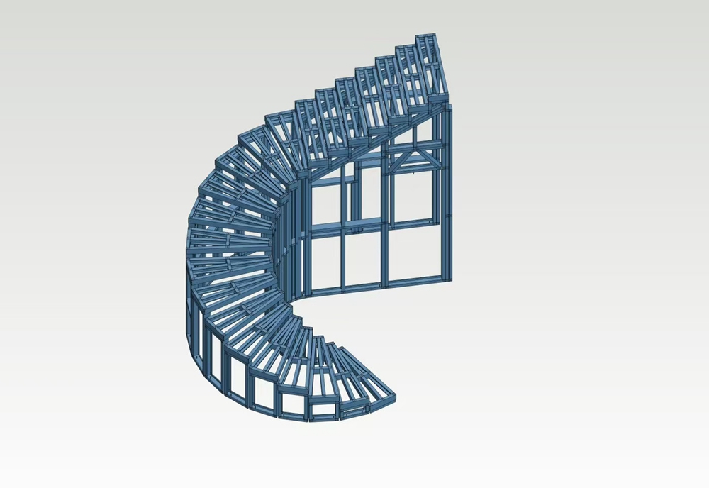 轻钢别墅楼梯结构优化方案
